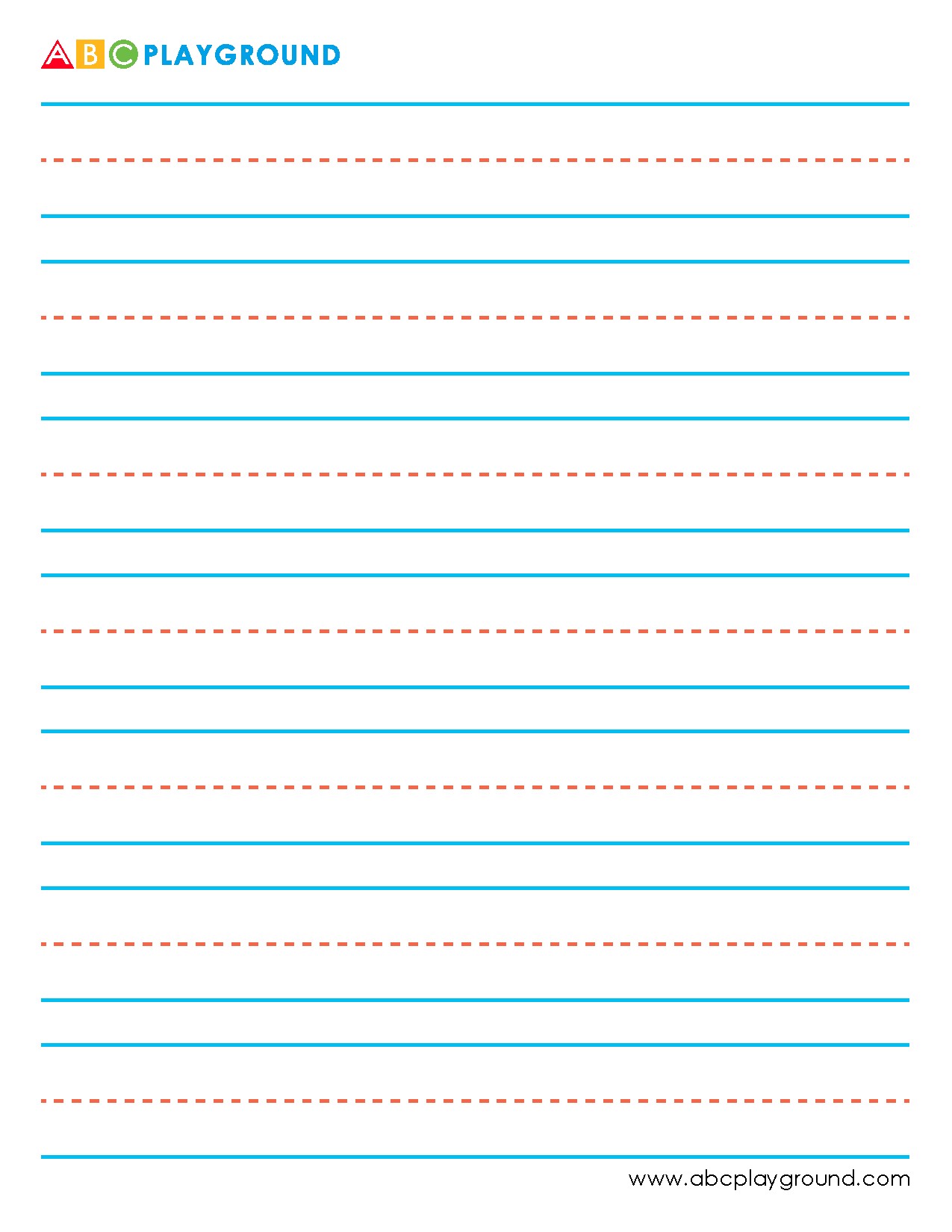 Primary Writing Practice Lined Paper for Kids