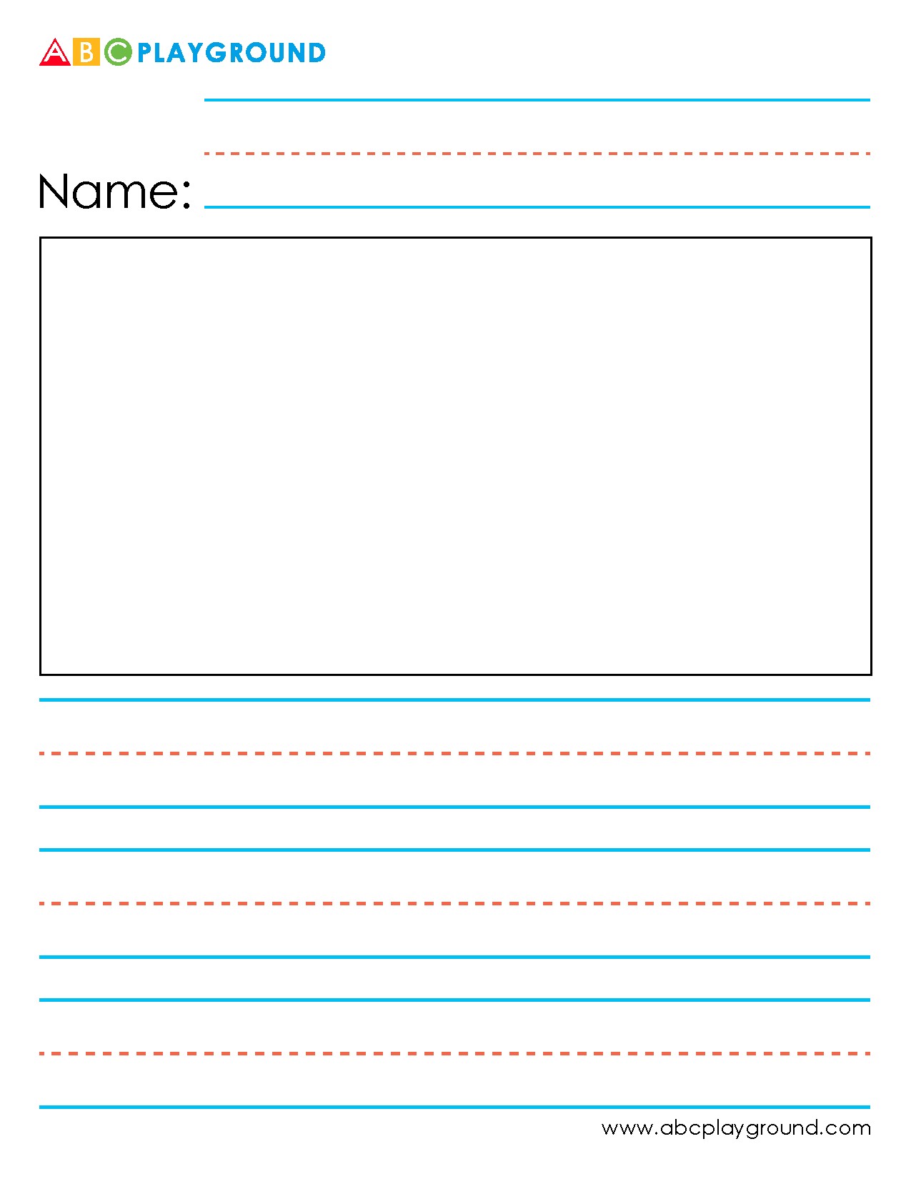 Printable Name Writing Worksheet for Early Learners