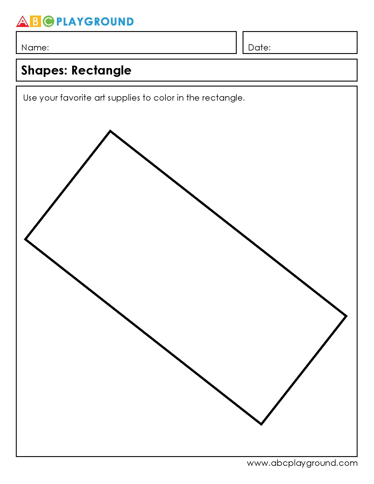 Color and Learn About Rectangles with Fun Art Activities