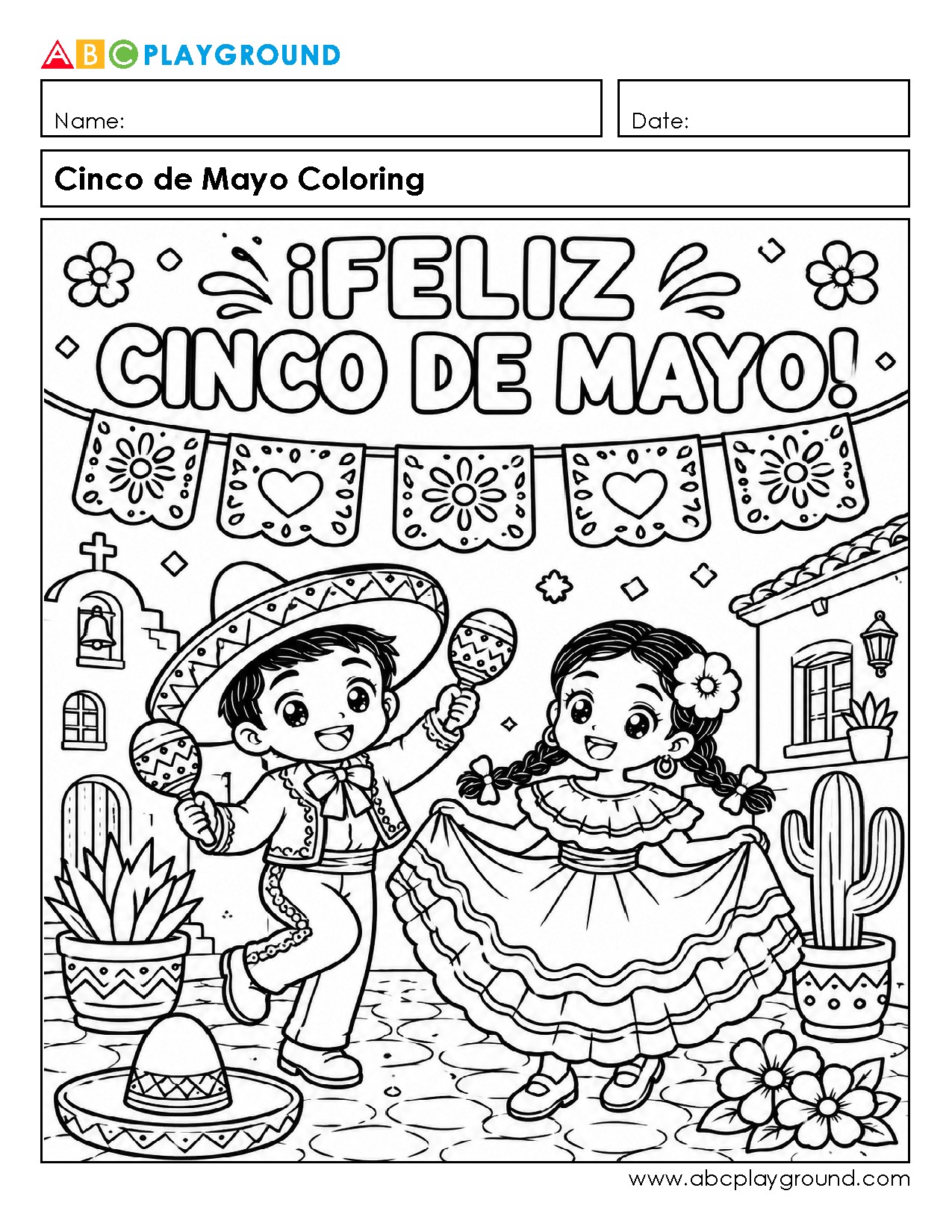 Celebrate Cinco de Mayo with Fun Coloring Activities