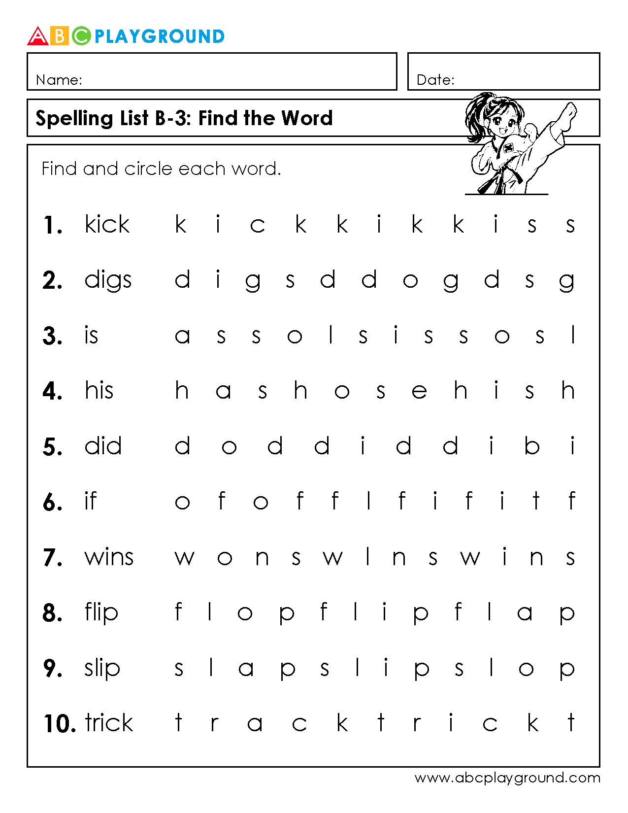 Spelling Word Search Puzzle to Boost Vocabulary